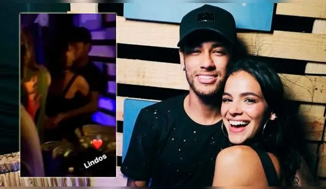 Neymar fue captado besándose con Bruna Marquezine
