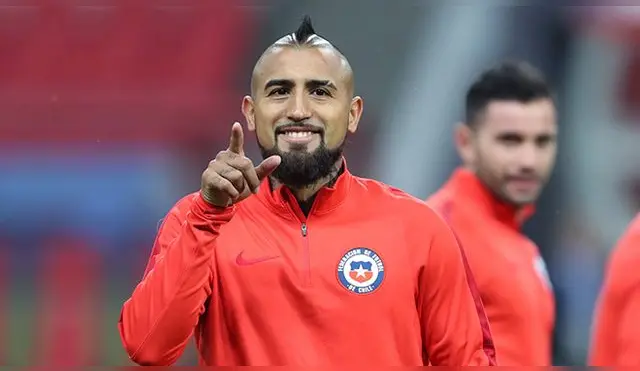 Arturo Vidal, durante un entrenamiento de Chile en la Copa Confederaciones 2017.