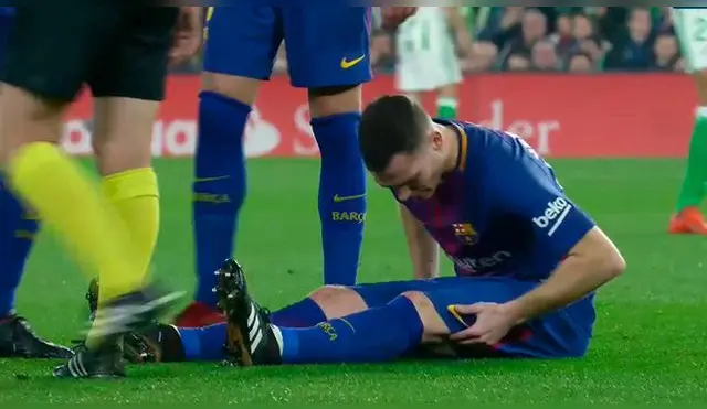 Thomas Vermaelen volvió al calvario de sus lesiones en el Betis vs. Barcelona