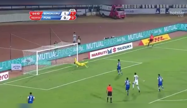 Sunil Chhetri humilló al golero rival 'picando' su penal, aunque luego le pidió disculpas. 