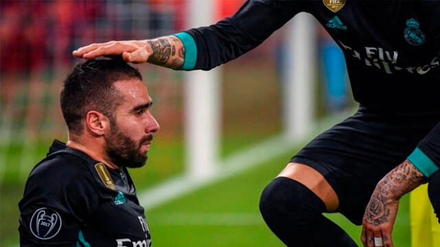 El lamento de Dani ante su lesión. El lamento de Dani ante su lesión.
