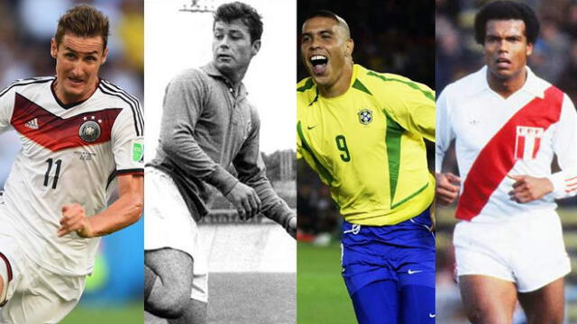 La tabla histórica de goleadores de los Mundiales previo a Rusia 2018.