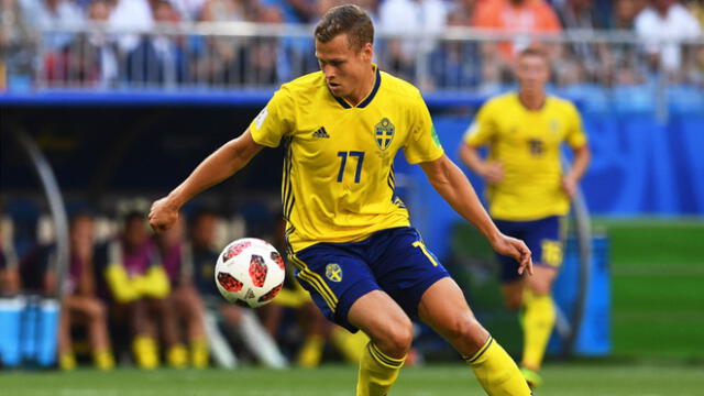 Viktor Claesson, unas de las figuras de Suecia en el Mundial Rusia 2018 y segundo máximo goleador del Krasnodar la temporada pasada.