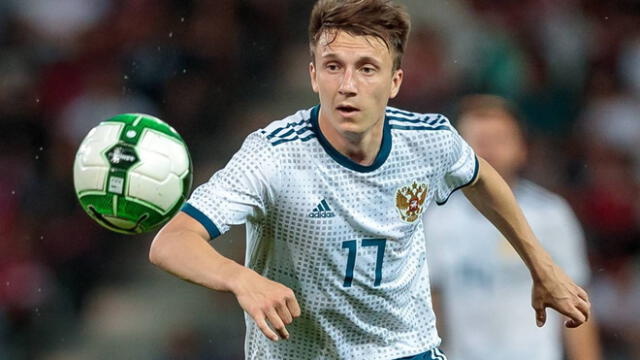 Aleksandr Golovin, durante el Mundial Rusia 2018.