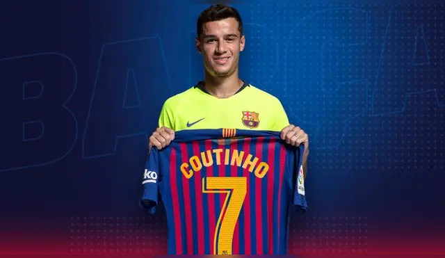 Barcelona: Philippe Coutinho llevará la dorsal 7 esta temporada en la Liga Santander y Champions League