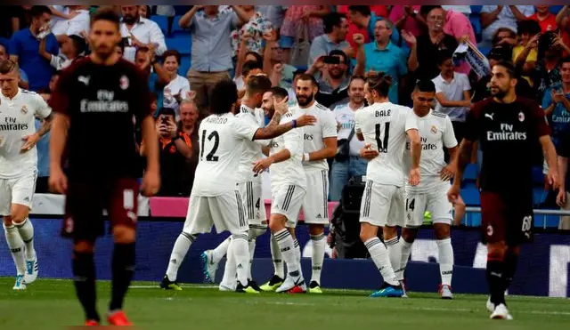 Real Madrid venció 3-1 al AC Milan por el Trofeo Santiago Bernabéu