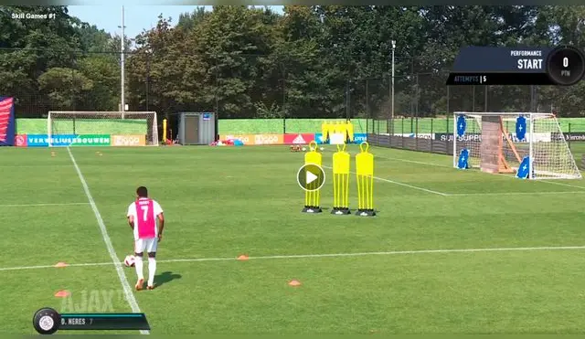 Nicolás Tagliafico y David Neres entrenaron al estilo FIFA