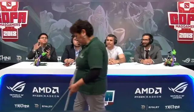 Dota 2:  iban a transmitir en vivo un juego, pero una señora de limpieza los interrumpió