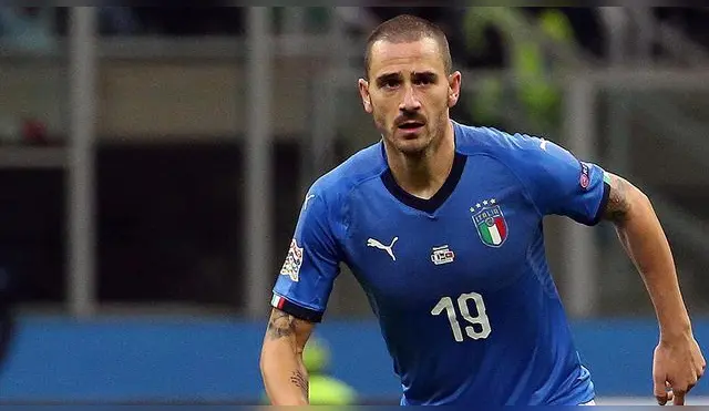 Leonardo Bonucci, durante el Italia vs Portugal.