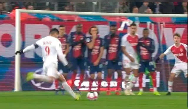 El golazo de tiro libre de Radamel Falcao para el primer triunfo del Mónaco de Henry