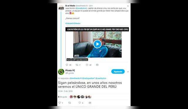Universitario │ Alianza Lima: Twitter, Molinos El Pirata trolea hinchas con supuesta cuenta │ FOTOS