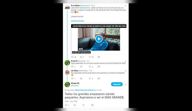 Universitario │ Alianza Lima: Twitter, Molinos El Pirata trolea hinchas con supuesta cuenta │ FOTOS