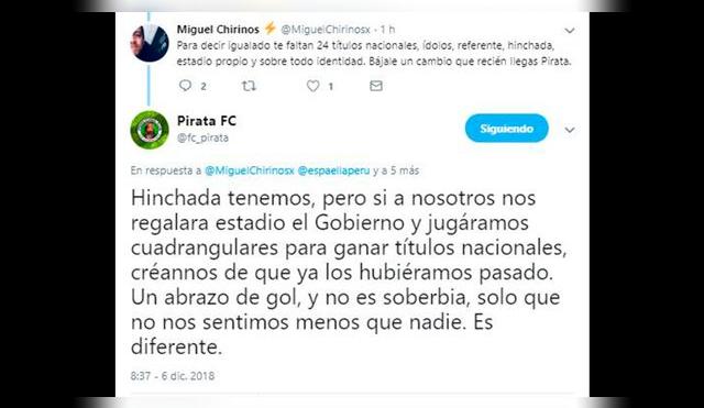 Universitario │ Alianza Lima: Twitter, Molinos El Pirata trolea hinchas con supuesta cuenta │ FOTOS