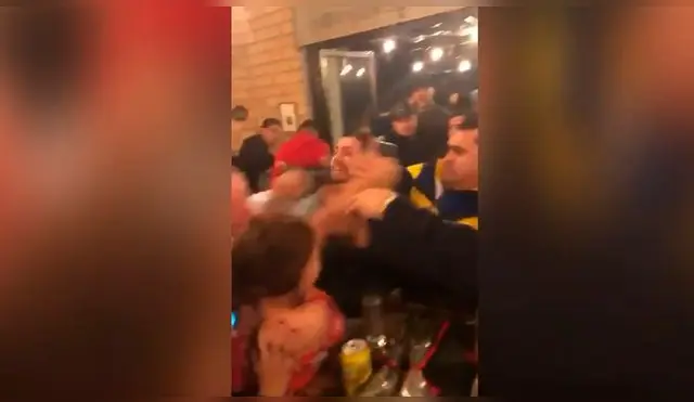 En redes sociales se ha viralizado un video sobre presuntos hinchas de River y Boca que protagonizan una gresca en Madrid. Sin embargo, ES FALSO.