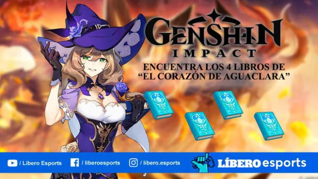Genshin Impact: halla los 4 libros de El Corazón de Aguaclara - GUÍA