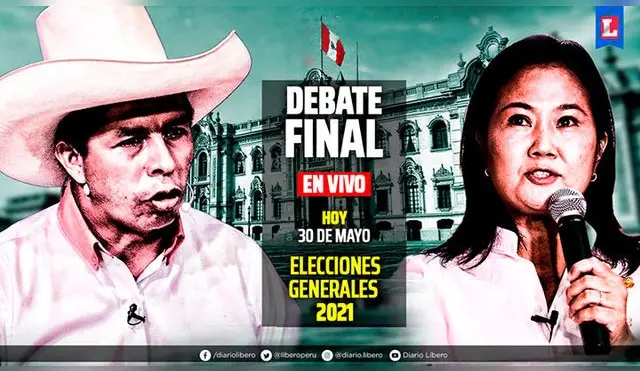Sigue EN VIVO el debate presidencial entre Pedro Castillo (Perú Libre) y Keiko Fujimori (Fuerza Popular).
