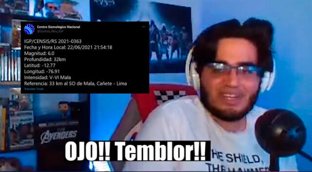 Temblor en Lima: streamers son sorprendidos en vivo por sismo