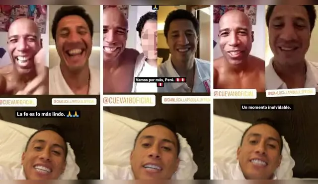 'Cuto' Guadalupe tuvo videollamada con Lapadula y Cueva: