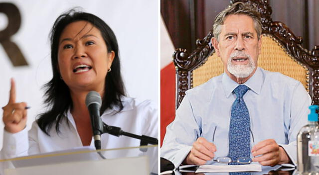 Keiko Fujimori arremete contra Francisco Sagasti.