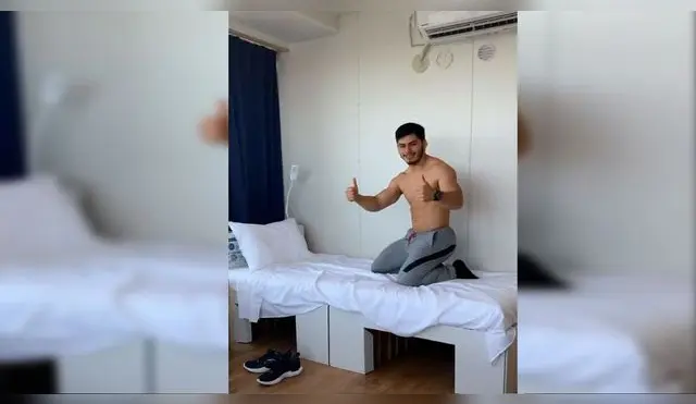 Atleta mexicano puso a prueba camas antisexo