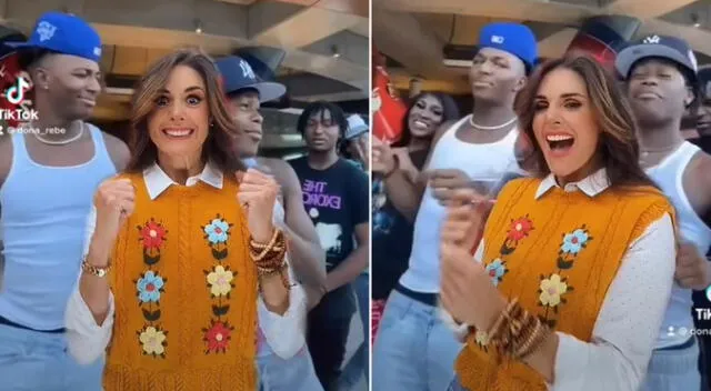 Rebeca Escribens se sumó al video viral en TikTok y de paso troleó a seguidores