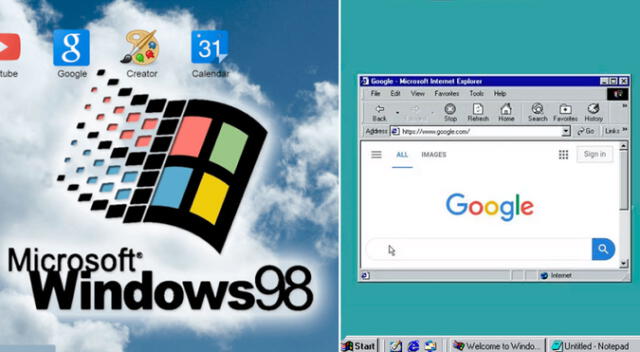 ¿Regresar en el tiempo? Navega por Windows 98 desde tu aplicación Google Chrome ¿Regresar en el tiempo? Navega por Windows 98 desde tu aplicación Google Chrome