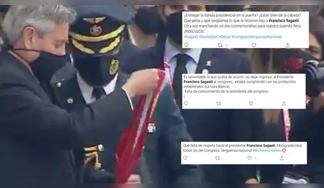 Usuarios se molestaron porque, según ellos, los congresistas no dejaron entrar a Sagasti Usuarios se molestaron porque, según ellos, los congresistas no dejaron entrar a Sagasti