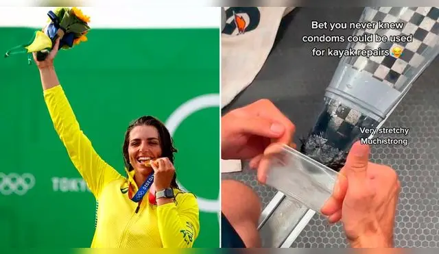 Tokio 2020: australiana utilizó preservativo para reparar su kayak y gana medalla