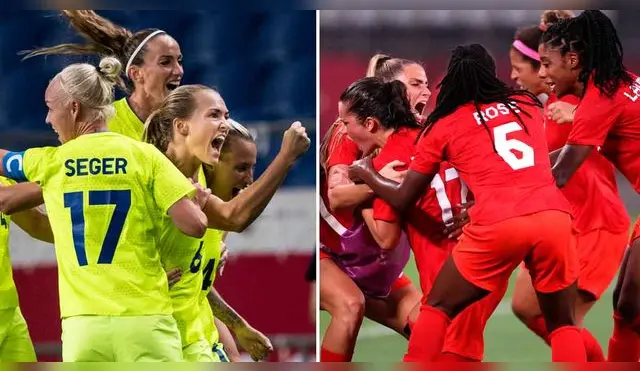 Suecas y canadienses irán por su primera medalla de oro en fútbol olímpico.