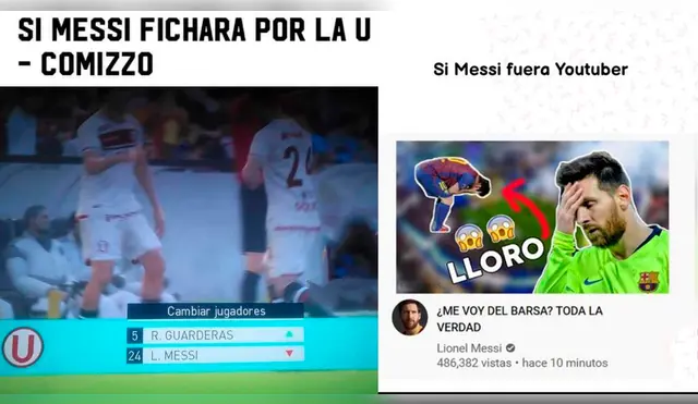 Messi fue el protagonista de memes por su salida del FC Barcelona.