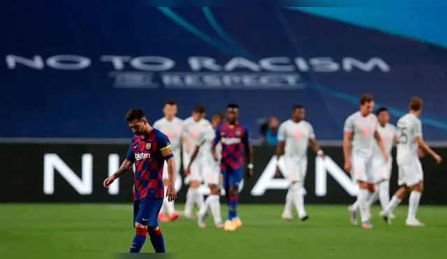 Con Messi, Barcelona sufrió ante Bayern su peor derrota histórica por Champions