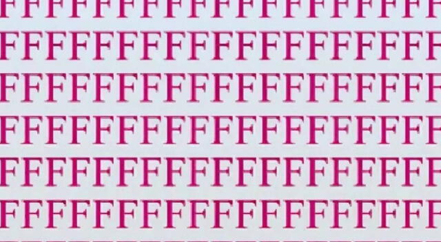 Reto visual: Encuentra la letra 'E' en la imagen ¡Tienes 20 segundos!