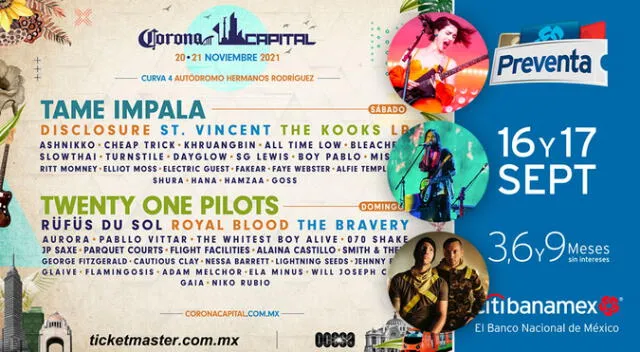Corona Capital 2021 en México: Consulta AQUÍ sobre las fecha y preventa de entradas al festival Corona Capital 2021 en México: Consulta AQUÍ sobre las fecha y preventa de entradas al festival