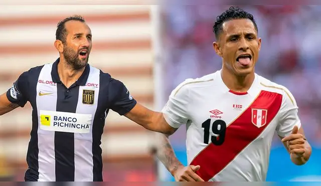 Hernán Barcos y Yoshimar Yotún