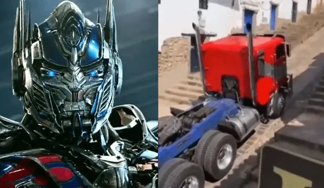 Optimus Prime no pudo subir una loma empinada