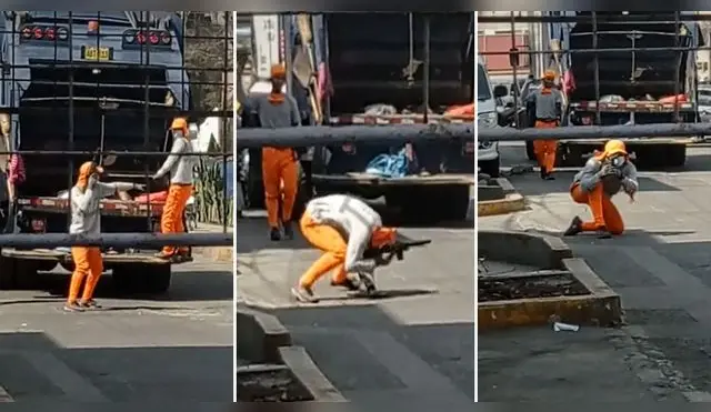 Recolectores de basura son furor en TikTok por su forma de recoger las bolsas
