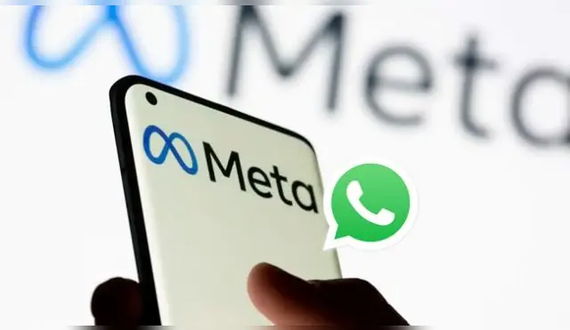 WhatsApp cambió el logo de Facebook por el de Meta.