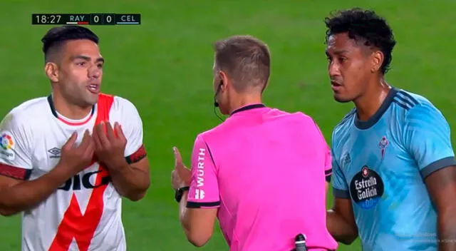 Radamel Falcao y Renato Tapia protagonizaron cruce de palabras en España