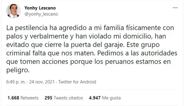 Yonhy Lescano Yonhy Lescano