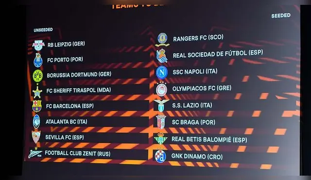 La UEFA Europa League ya tiene los cruces para dieciseisavos de final
