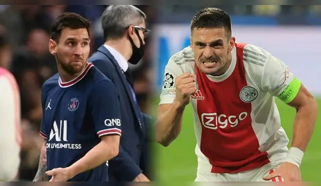 Lionel Messi es superado por Dusan Tadic
