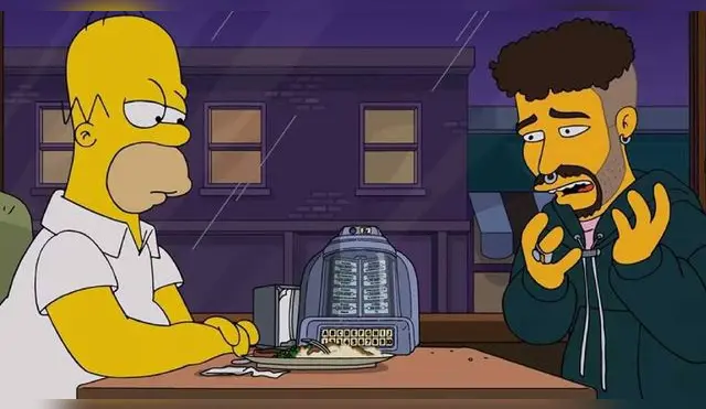 Bad Bunny debuta en 'Los Simpson' con estreno de nuevo video musical