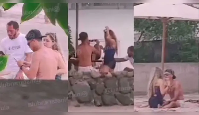 Rodrigo Cuba y Ale Ventura muestran su lado más romántico en una playa del sur - VIDEO