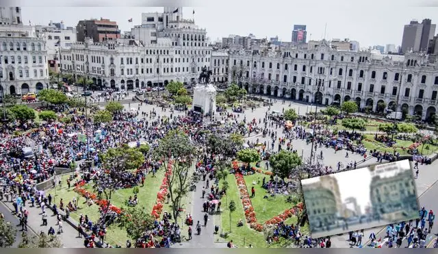 Viral: así lucía la histórica Plaza San Martín a inicios de 1960