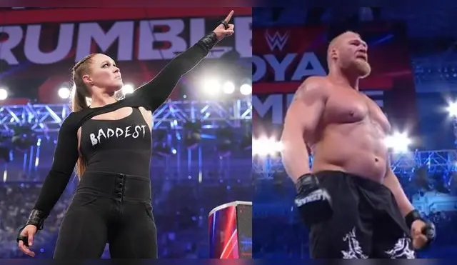 Brock Lesnar y Ronda Rousey fueron los ganadores Royal Rumble