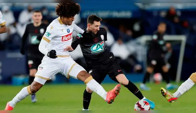 Lionel Messi fue titular con PSG en su eliminación de Copa Francia.