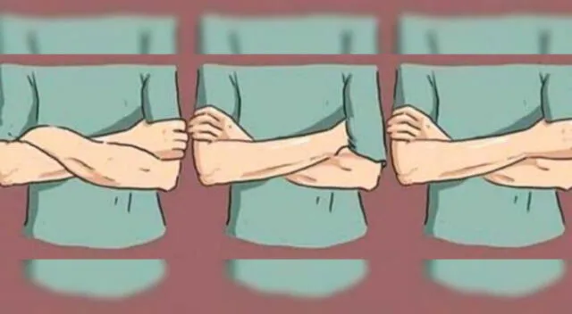 Test de personalidad: elige como cruzas los brazos.