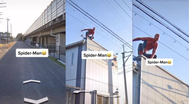 Google Maps: usuario encuentra a Spider-Man entre las casas y es viral - VIDEO Google Maps: usuario encuentra a Spider-Man entre las casas y es viral - VIDEO