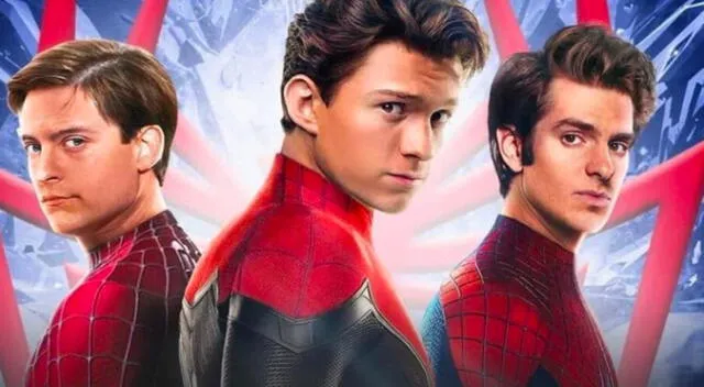 Tom Holland, Andrew Garfield y Tobey Maguire recrean famoso meme del héroe arácnido.