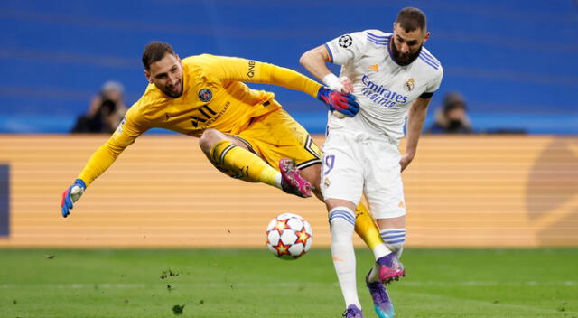 Gianluigi Donnarumma y su error en el primer gol del Real Madrid